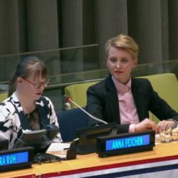 Anna Fejcher i Monika Zakrzewska w ONZ